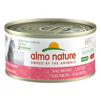 Almo Gatto HFC Natural Made in Italy Salmone 70g
