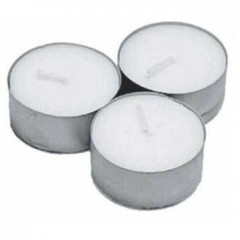 10 Candele Tealight Bianche