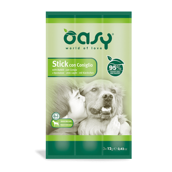 Oasy Snack Stick con Coniglio 3X12g