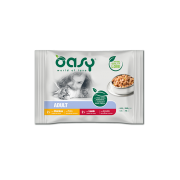 Buste Oasy Gatto Bocconcini in salsa Multipack Meat Selection 4x85g