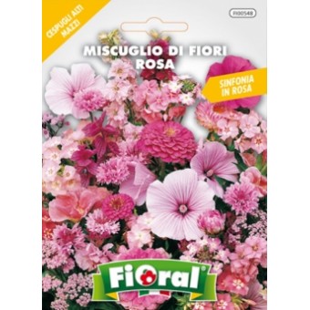 Busta Fioral Miscuglio di Fiori Rosa