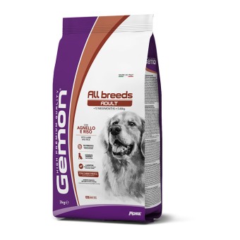 Gemon Dog All Breeds Adult con Agnello e Riso 15Kg