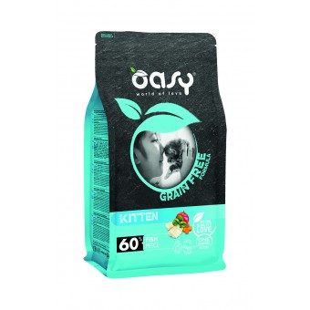 Oasy Cat Kitten Grain Free Pesce 1.5Kg