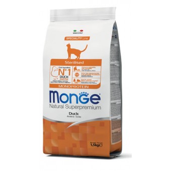 Monge Cat Adult Sterilised Anatra 10Kg