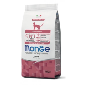 Monge Cat Adult Sterilised Manzo 1.5Kg