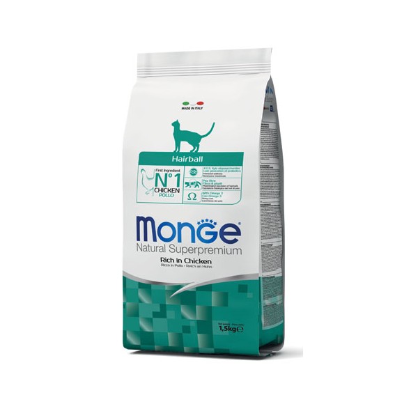 Monge Cat Adult Hairball Pollo 1.5Kg