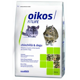 Oikos Fitlife Alimento completo per Cincillà e Degu 600g