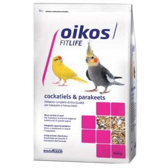 Oikos Fitlife Cockatiels & Parakeets 600g