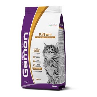 Gemon Cat Kitten con Pollo e Riso 2Kg