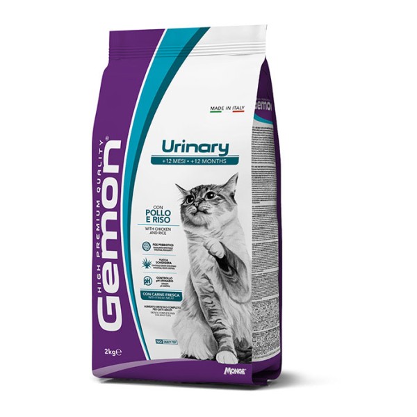 Gemon Cat Urinary con Pollo e Riso 2Kg