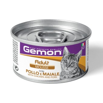 Gemon Cat Adult Mousse con Pollo e Maiale 85g