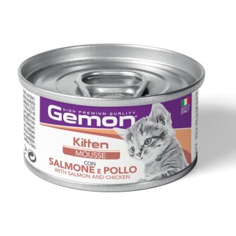 Gemon Cat Kitten Mousse con Salmone e Pollo 85g