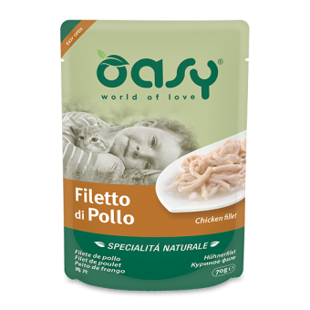 Buste Oasy Gatto Filetto di Pollo 70g