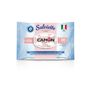 Salviette Detergenti Camon Profumo di Cotone per Cuccioli 40pz