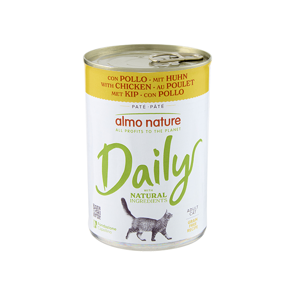 Almo Adult Cat Daily Grain Free con Pollo 400g