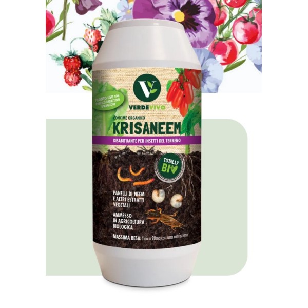Disabituante per gli insetti del terreno Krisaneem 850g
