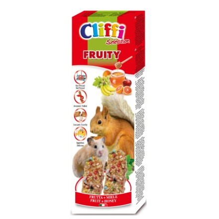 Sticks Criceti & Scoiattoli con frutta e miele Fruity 110 g