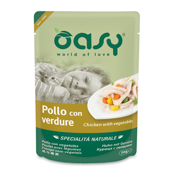 Buste Oasy Gatto Pollo con Verdure 70g