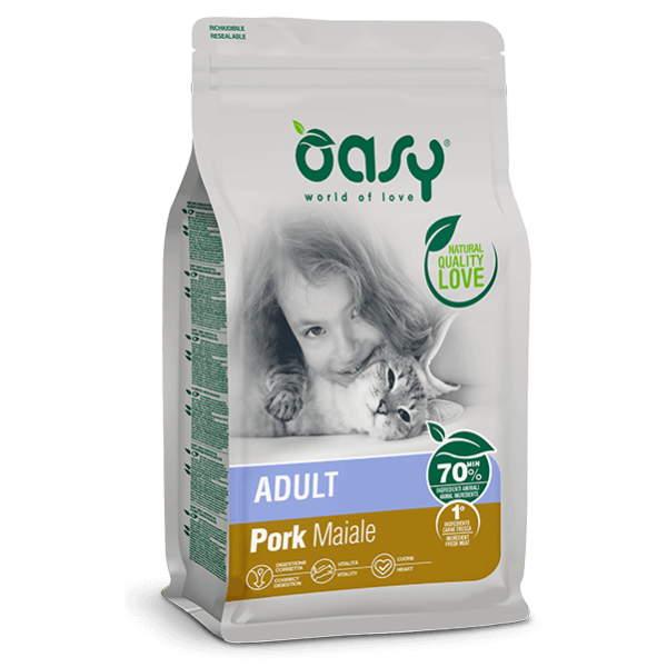 Oasy Cat Adult Maiale 1.5Kg