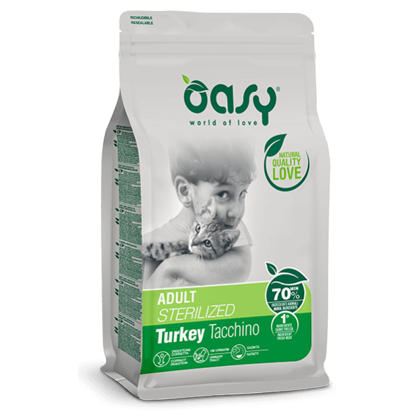 Oasy Cat Adult Sterilized Tacchino 1.5Kg