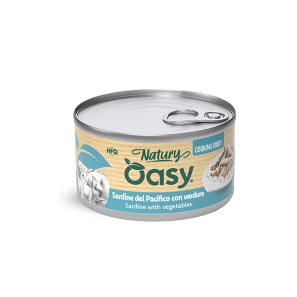 Oasy Natury Brodo di Cottura Sardine del Pacifico con Verdure 85g