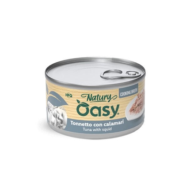 Oasy Natury Brodo di Cottura Tonnetto con Calamari 85g