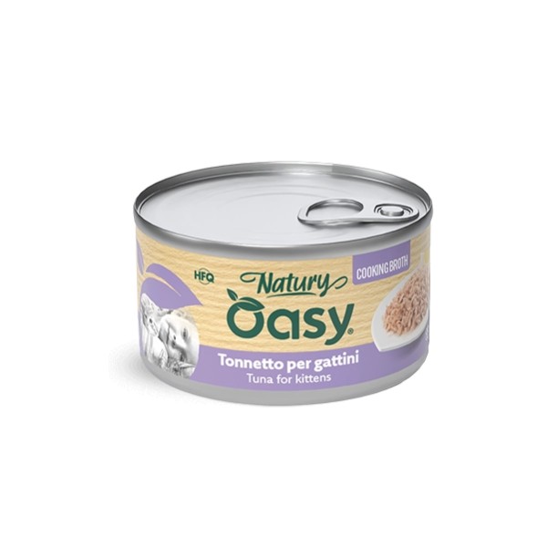 Oasy Natury Brodo di Cottura Tonnetto per Gattini 85g