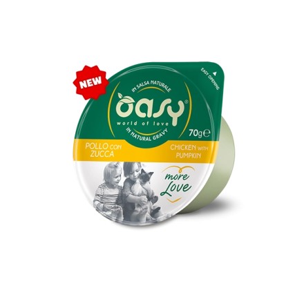 Oasy More Love cup Pollo con Zucca 70g