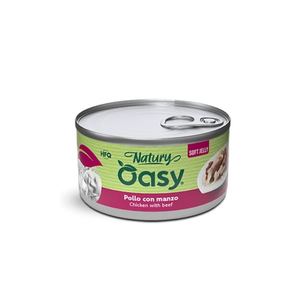 Oasy Natury Soft Jelly Pollo con Manzo 85g