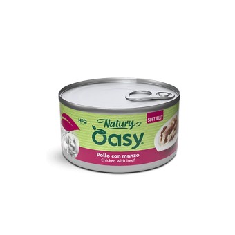 Oasy Natury Soft Jelly Pollo con Manzo 85g