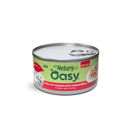 Oasy Natury Soft Jelly Pollo con Mazzancolle indopacifiche 85g