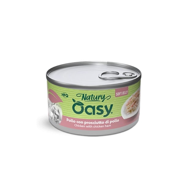 Oasy Natury Soft Jelly Pollo con Prosciutto di pollo 85g