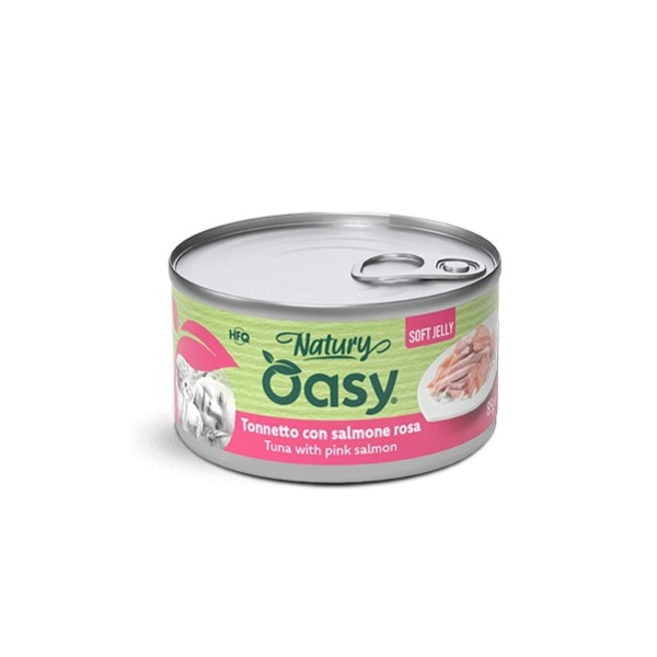 Oasy Natury Soft Jelly Tonnetto con Salmone rosa 85g