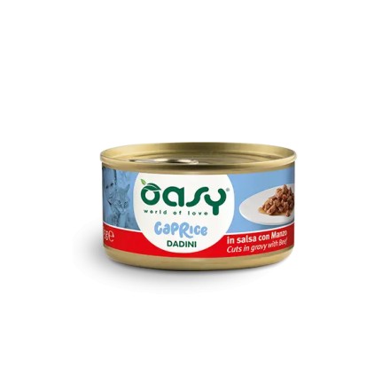 Oasy Caprice Dadini in salsa con Manzo 85g