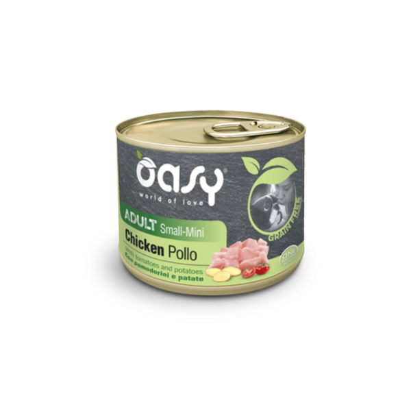 Oasy Grain Free Formula Adult Small/Mini Pollo con pomodorini e patate 200gr