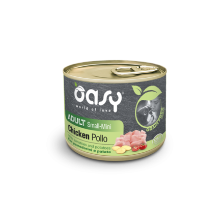 Oasy Grain Free Formula Adult Small/Mini Pollo con pomodorini e patate 200gr