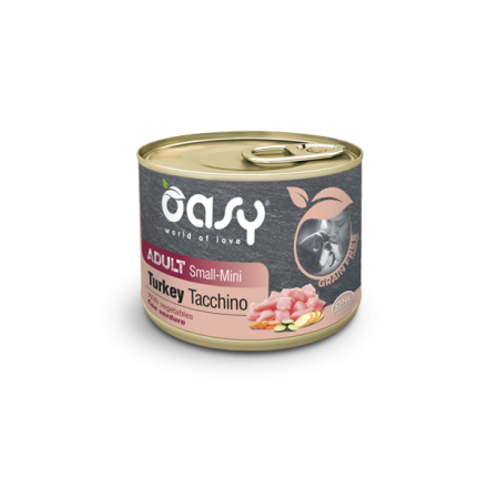 Oasy Grain Free Formula Adult Small/Mini Tacchino con verdure 200gr
