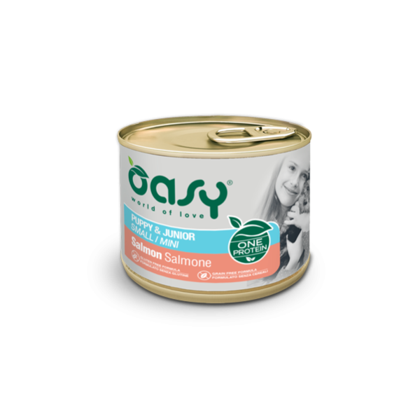 Oasy One Protein Puppy&Junior Small/Mini Salmone 200gr