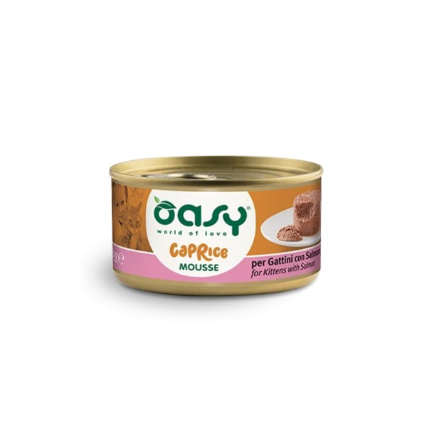 Oasy Caprice Mousse per Gattini con Salmone 85g