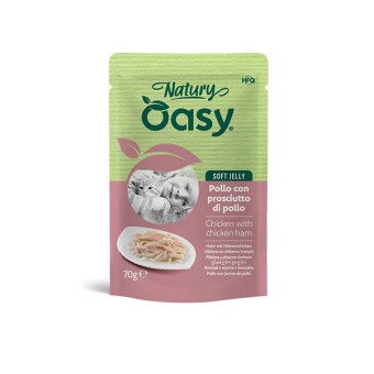 Buste Oasy Gatto Pollo con Prosciutto di pollo 70g