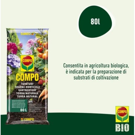 Compo Torba Naturale Bio 80lt