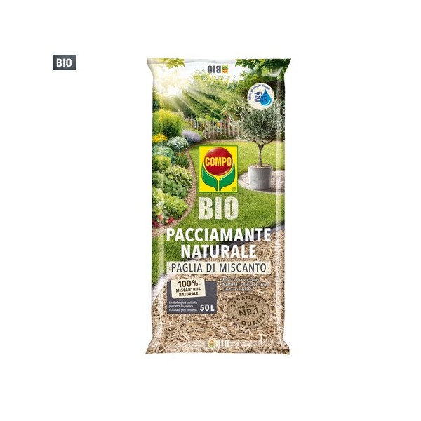COMPO BIO Paglia di Miscanto Pacciamante Naturale 50Lt