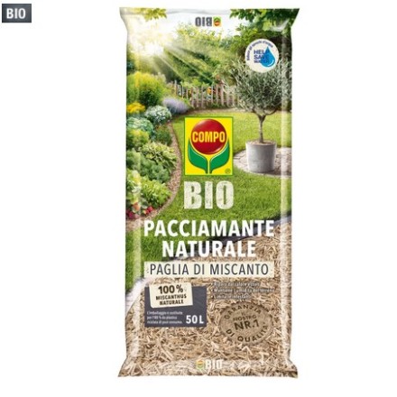 COMPO BIO Paglia di Miscanto Pacciamante Naturale 50Lt