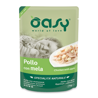 Buste Oasy Gatto Pollo con Mela 70g