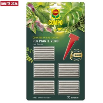 COMPO Concime in bastoncini per Piante Verdi 30pz