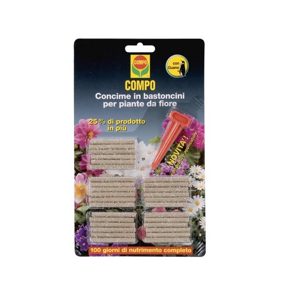 COMPO Concime in Bastoncini per Piante da Fiore 30pz