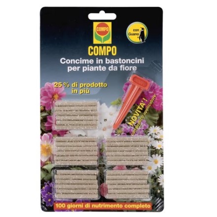 COMPO Concime in Bastoncini per Piante da Fiore 30pz