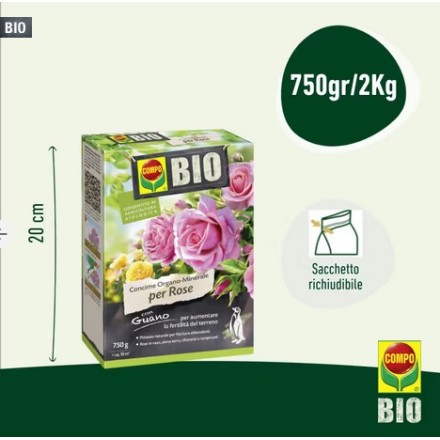 COMPO BIO Concime Rose con Guano 750g