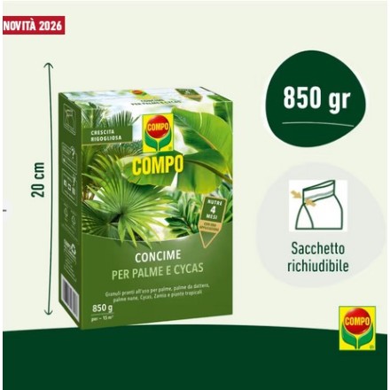 COMPO Concime a Lenta Cessione per Palme e Cycas 850g