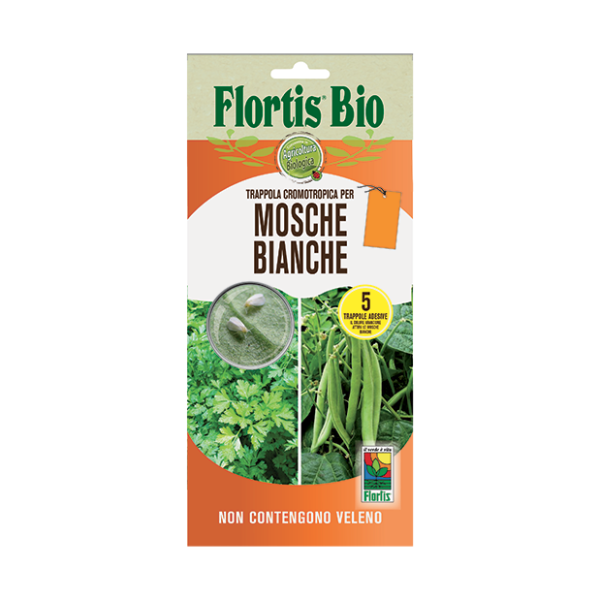 Flortis Trappola Cromotropica Color Arancio per Mosche Bianche 5pz